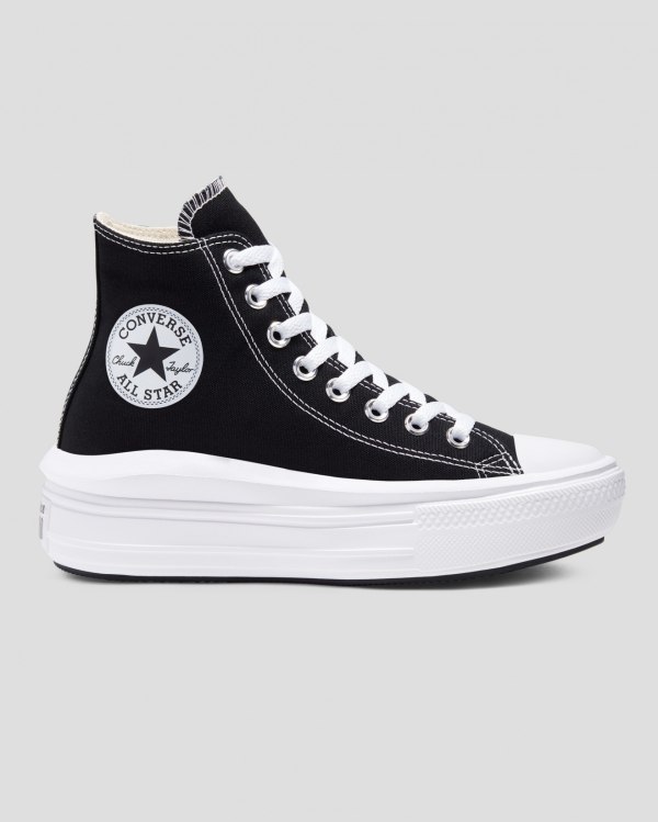 Converse Chuck Taylor Move Platform Sort Sko Danmark - Converse Høje Sneakers Dame - 04982IEBG